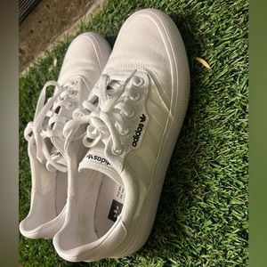 White Adidas size 7 in women